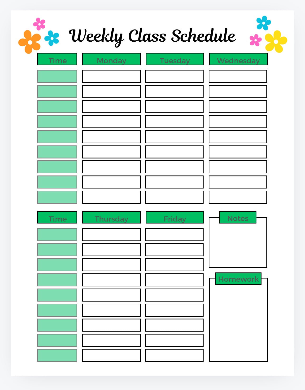 Power~To~Flower Teacher Planner