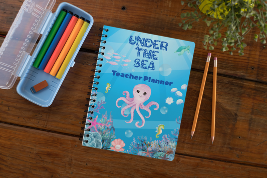 Personalized Under The Sea Planner for Teachers Plan Book for Education