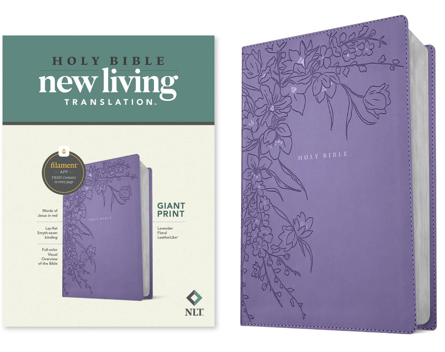 NLT Giant Print Bible, Filament Enabled