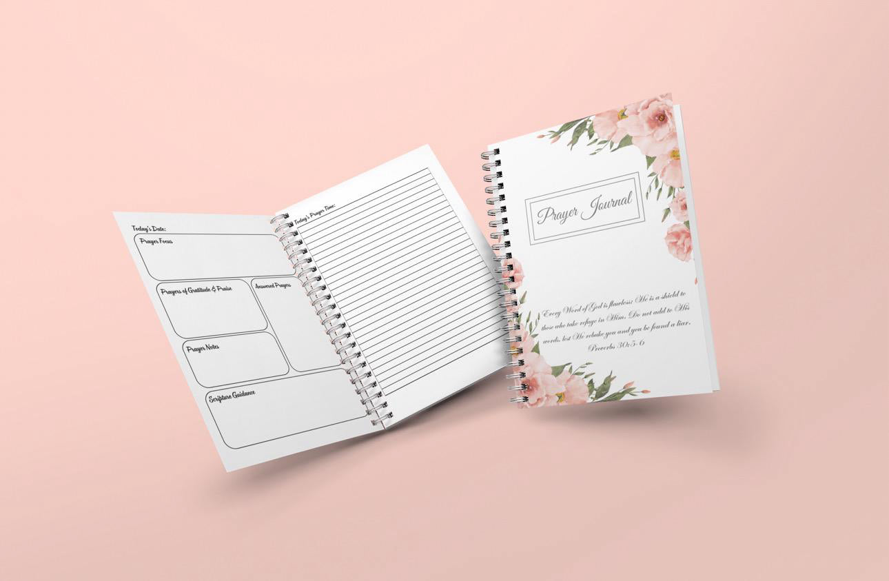 Journal Personalized Prayer Book Gift Christian Spiral Notebook Gratitude Journal Faith Based Gift Scripture Journal Prayer Notebook For Her
