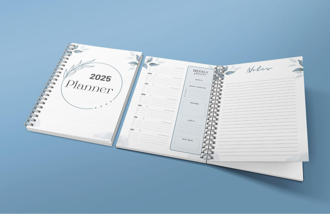 2025 Personalizable Yearly Planner, Monthly, Weekly  Planner for Gift for Mom Weekly Planner for Students Monthly Agenda Notebook for Dad