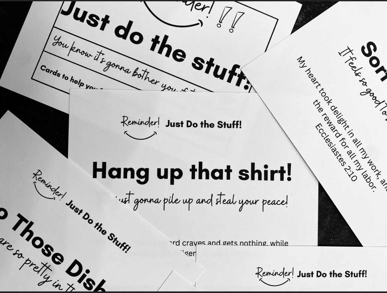 'Just Do the Stuff' Scripture Cards