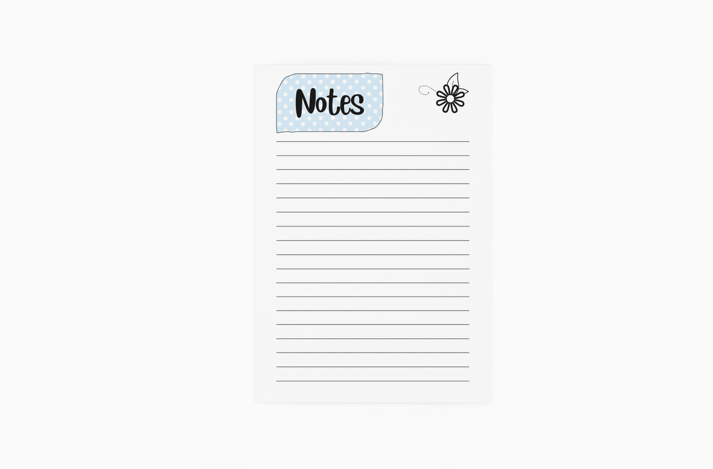 Blue Polka Dot Blessings Notebook