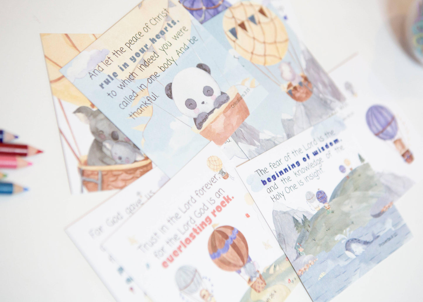 Things Above Kids Scripture Cards