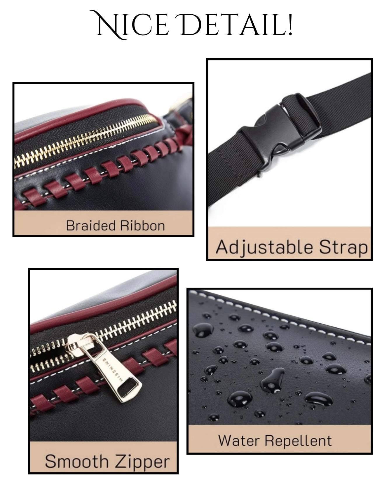 Beautiful Faux Leather Crossover/Belt Bag