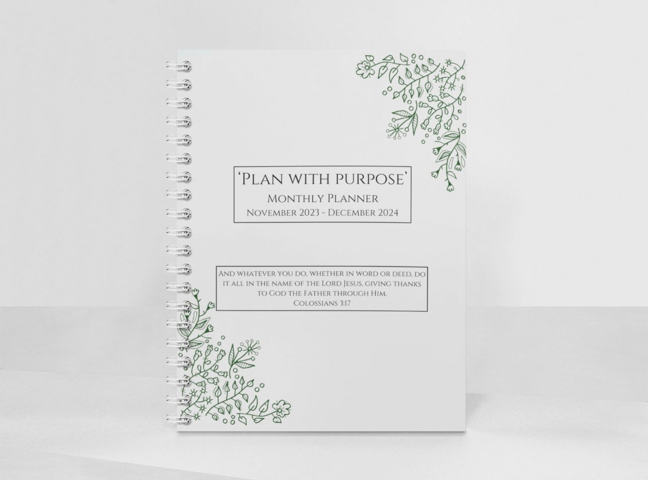 Plan with a Purpose Monthly Planner