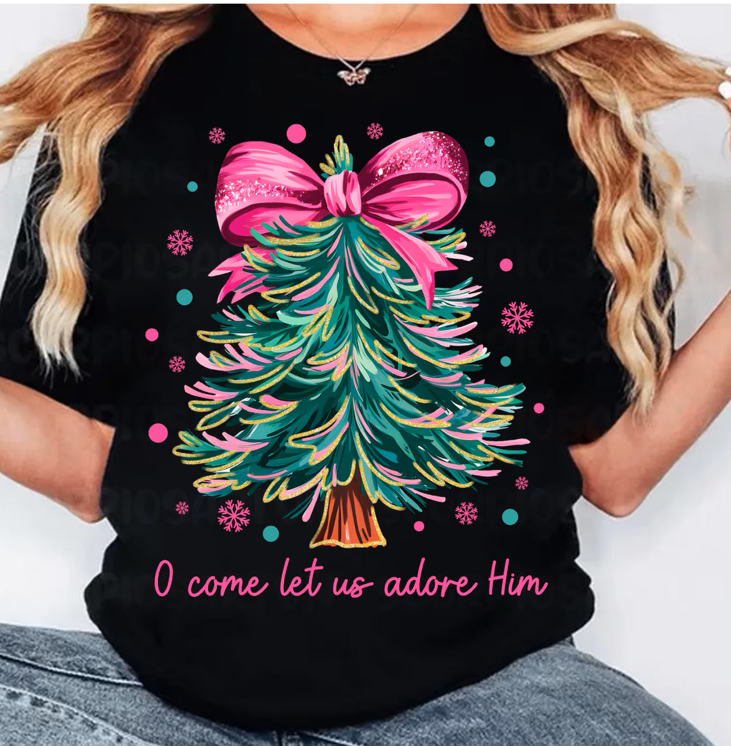 O COME LET US ADORE HIM CHRISTMAS TREE
