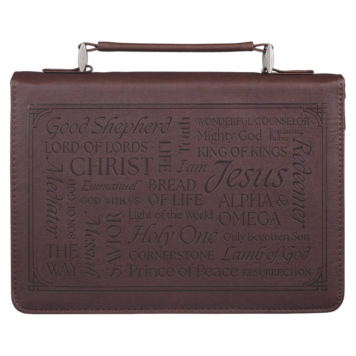 Bible Cover Classic Brown Names of Jesus Isa. 9:6