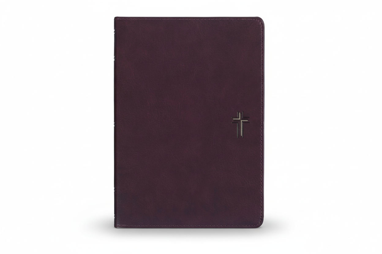 Brown Cross Devotional Bible NLT for Men