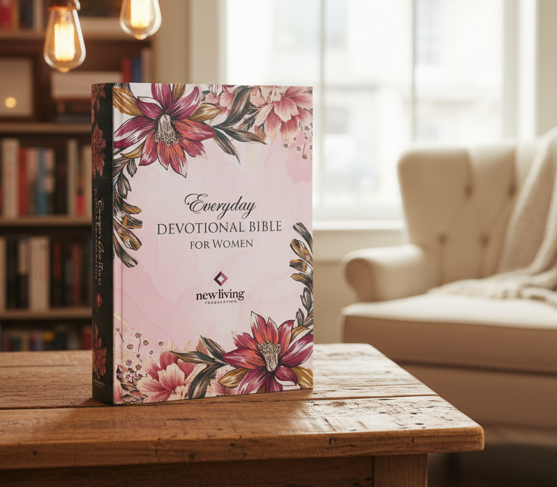 Devotional Bible NLT for Women Softcover, Floral