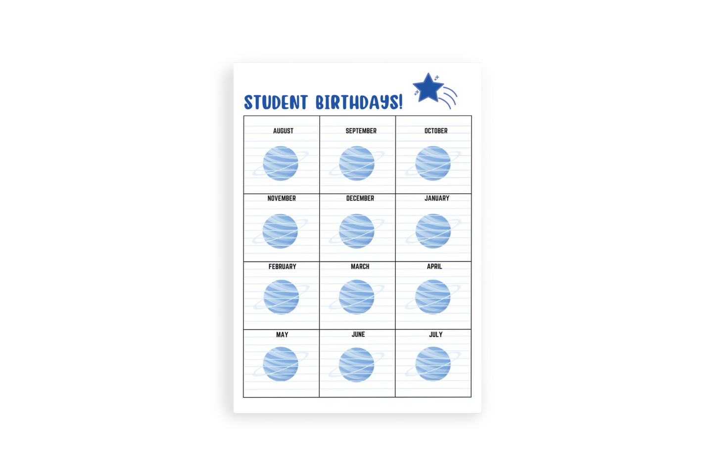 Personalized Out of this World Planner for Teachers