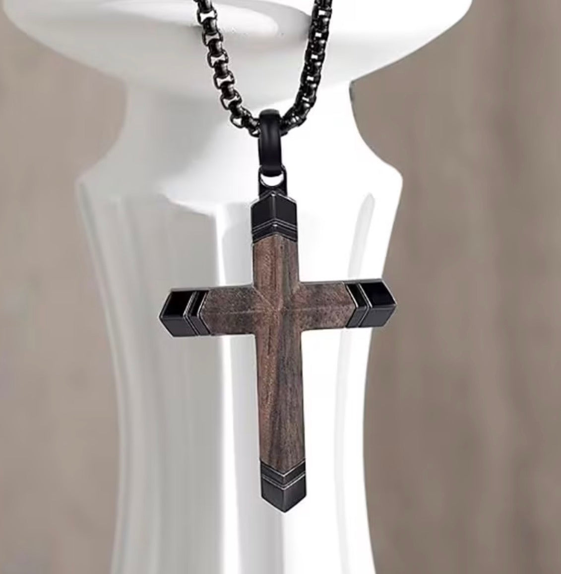 Men’s Titanium Steel Cross Necklace