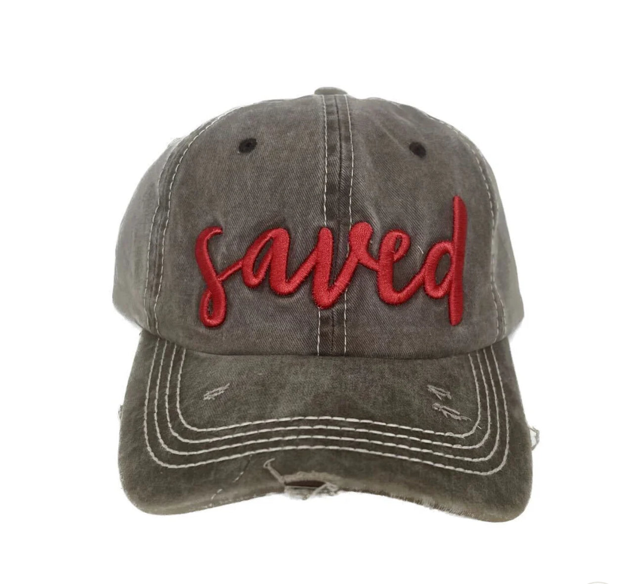 Embroidered ‘Saved’ Hat