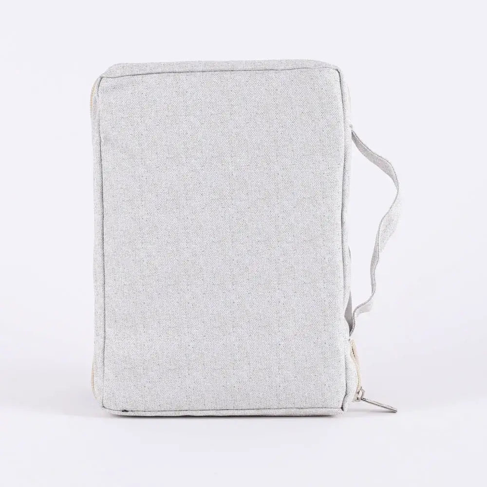 Canvas Bible Cover - Holy Bible Floral - L