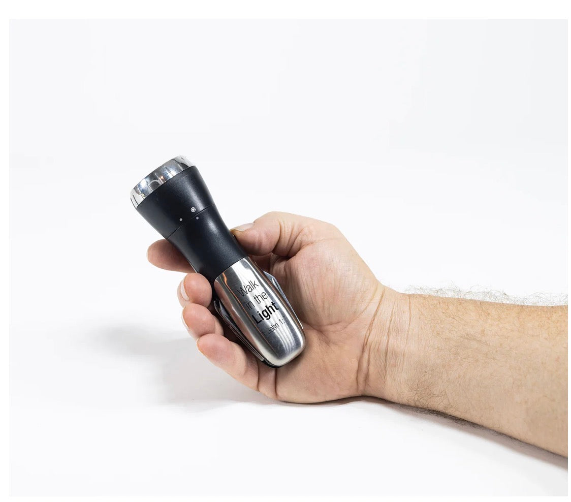 Man of God: 10 Function Flashlight Survival Tool