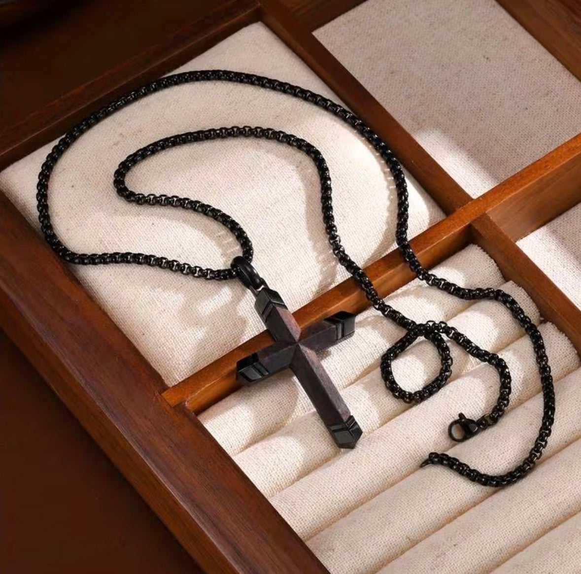 Men’s Titanium Steel Cross Necklace