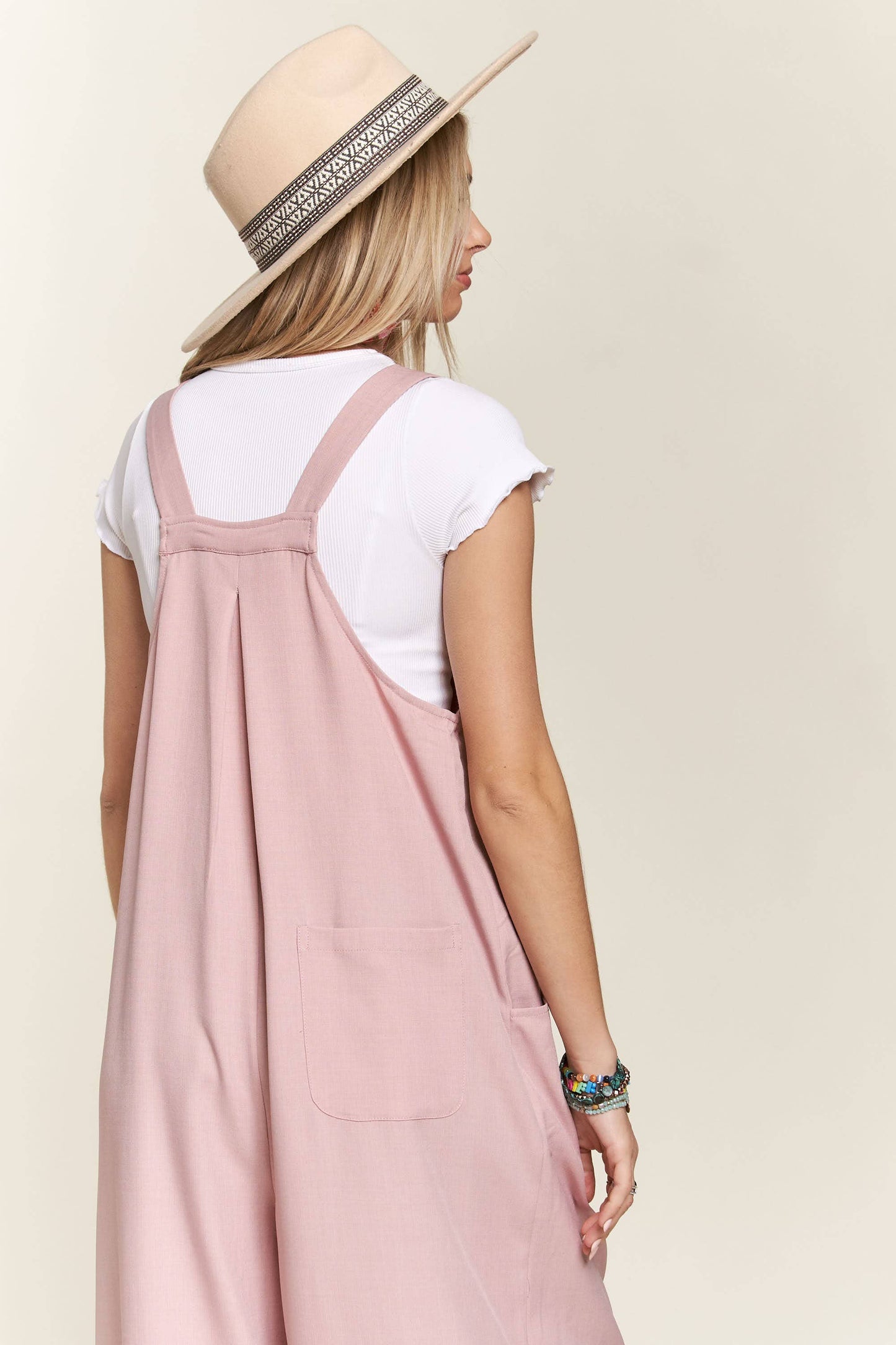 WIDE LEG OVERALL JUMPSUIT