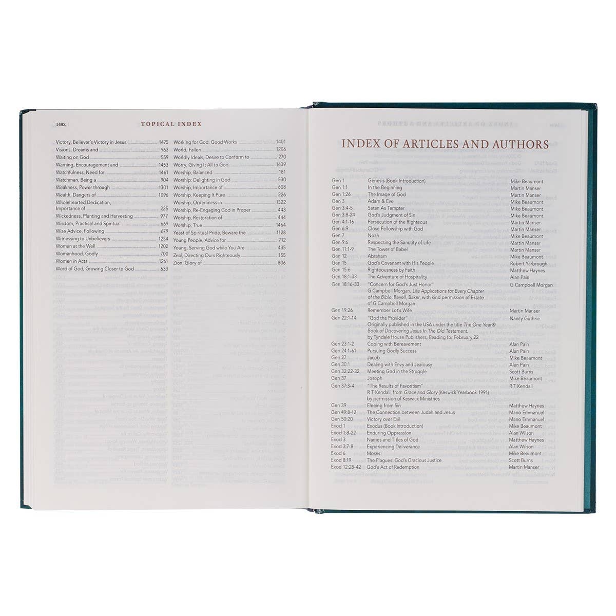 NLT, The Spiritual Growth Bible Hardcover, Teal