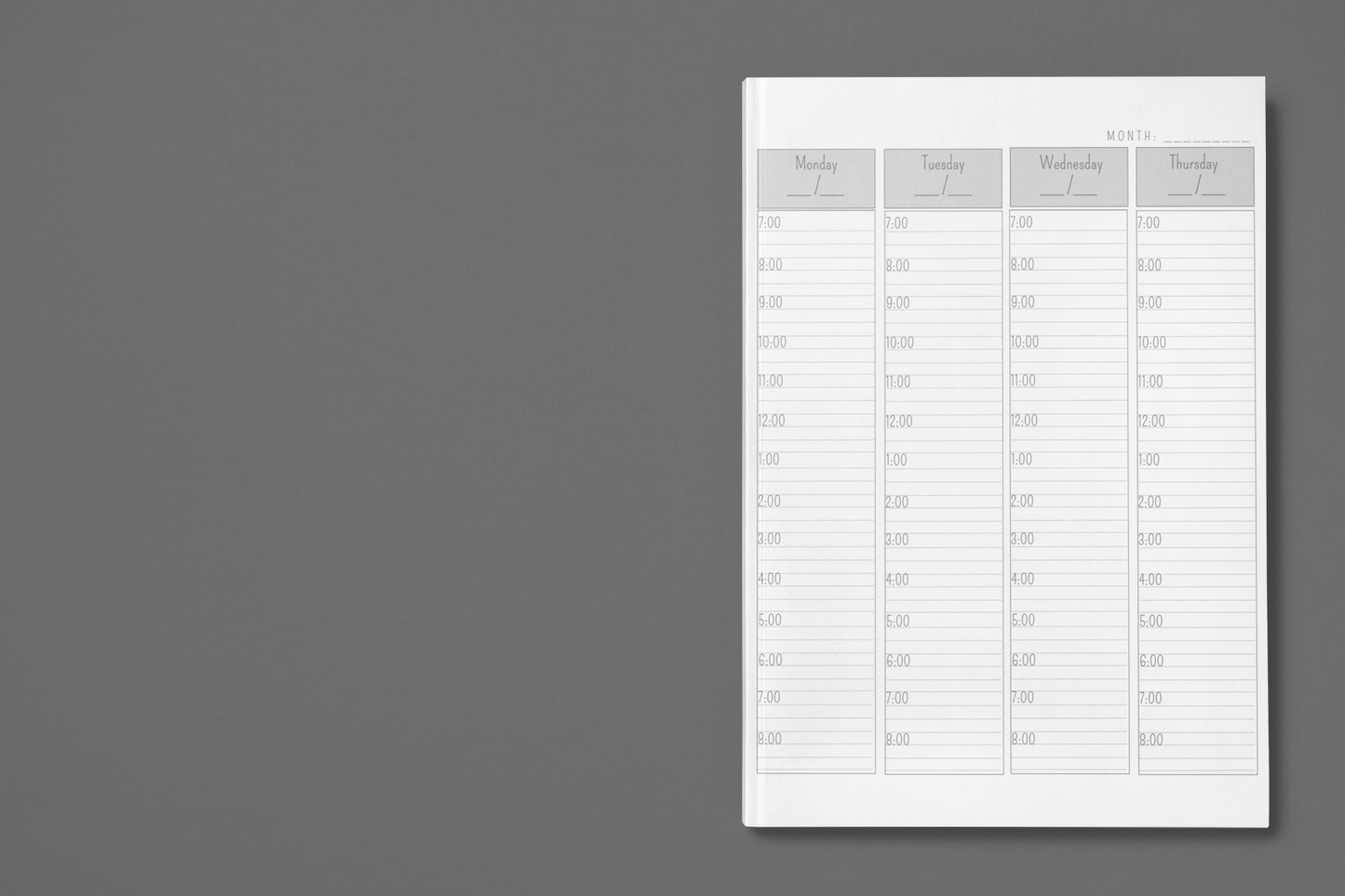 Personalizable 52 Week Appointment Planner
