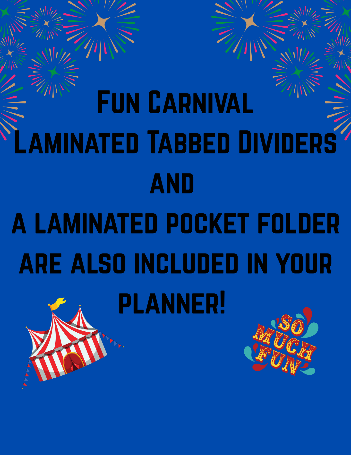 Personalized Carnival Planner for Teachers Plan Book for Education
