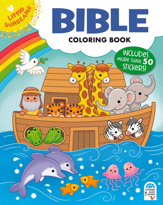 Bible Coloring Book with Stickers for Kids