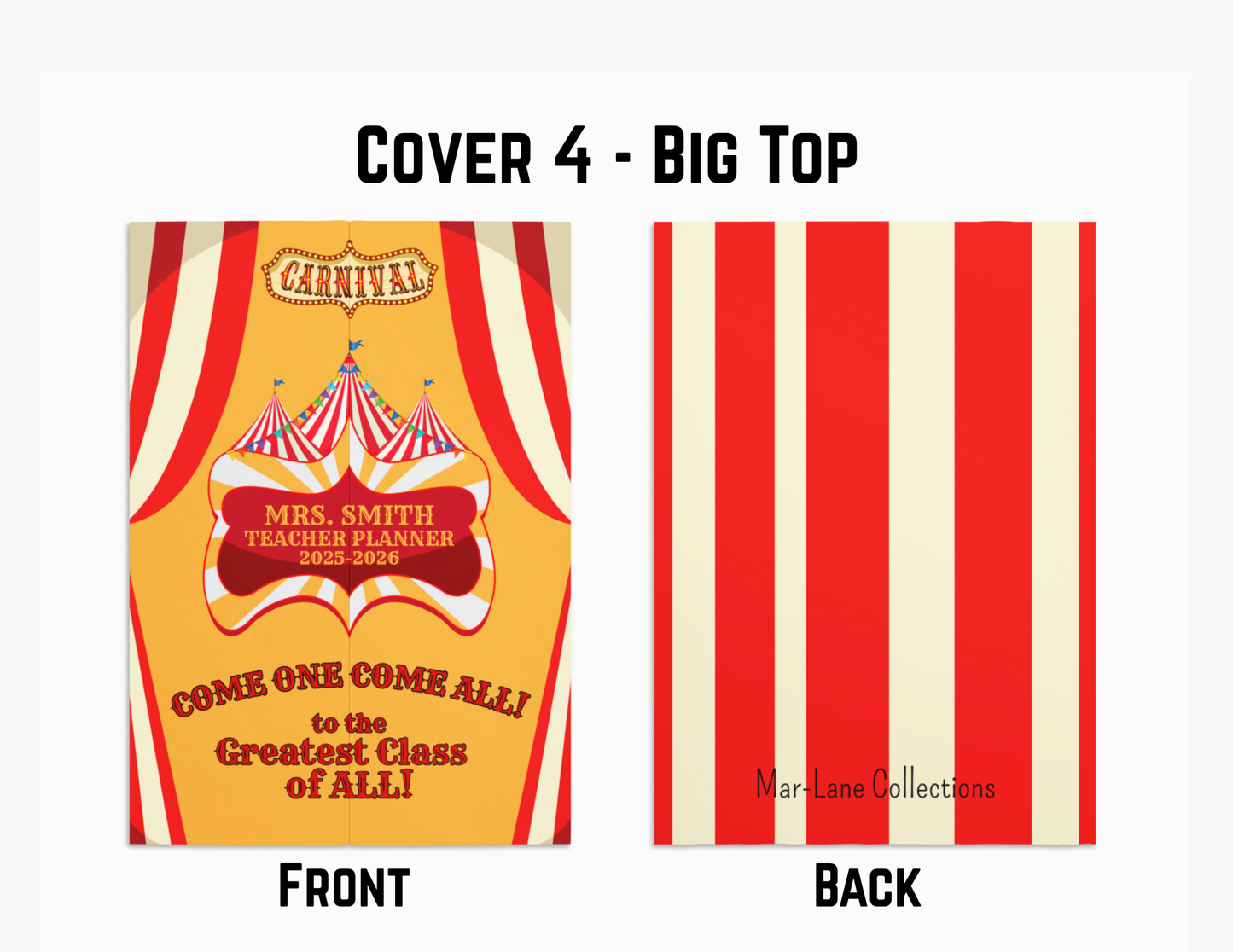 Personalized Carnival Planner for Teachers Plan Book for Education