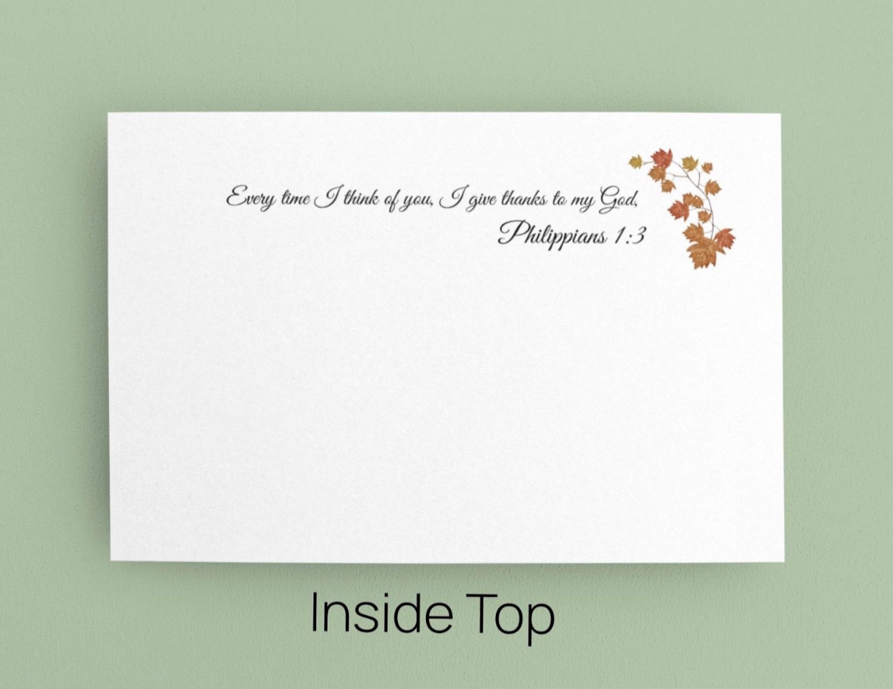 Fall Greeting Cards with Message Inside Personalized Cozy Fall Print Set of 10 Cards Autumn Cards with Envelopes Thanksgiving Card