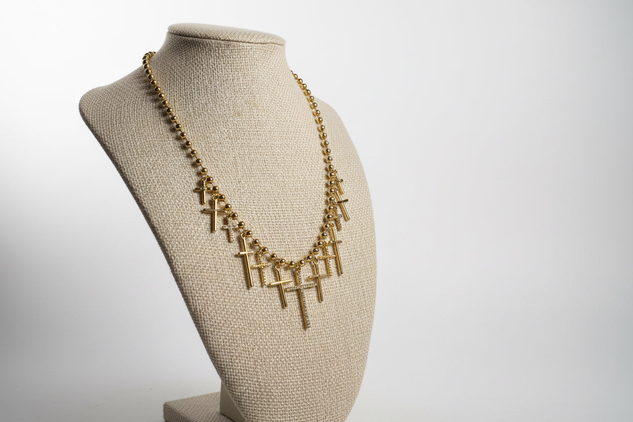Timeless Cross Pendant Gold Necklace