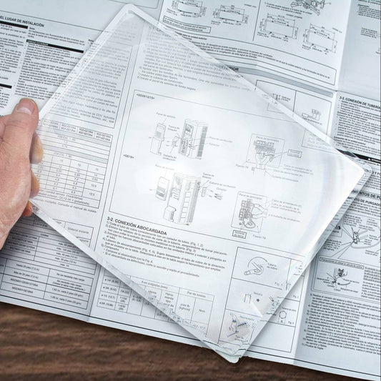 Page Magnifier, 2x Rigid Frame Sheet Magnifier, Reading Aid