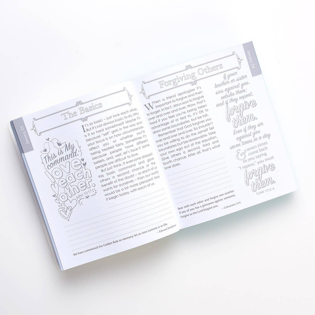 Coloring Devotional Illustrated Words Jesus for Women