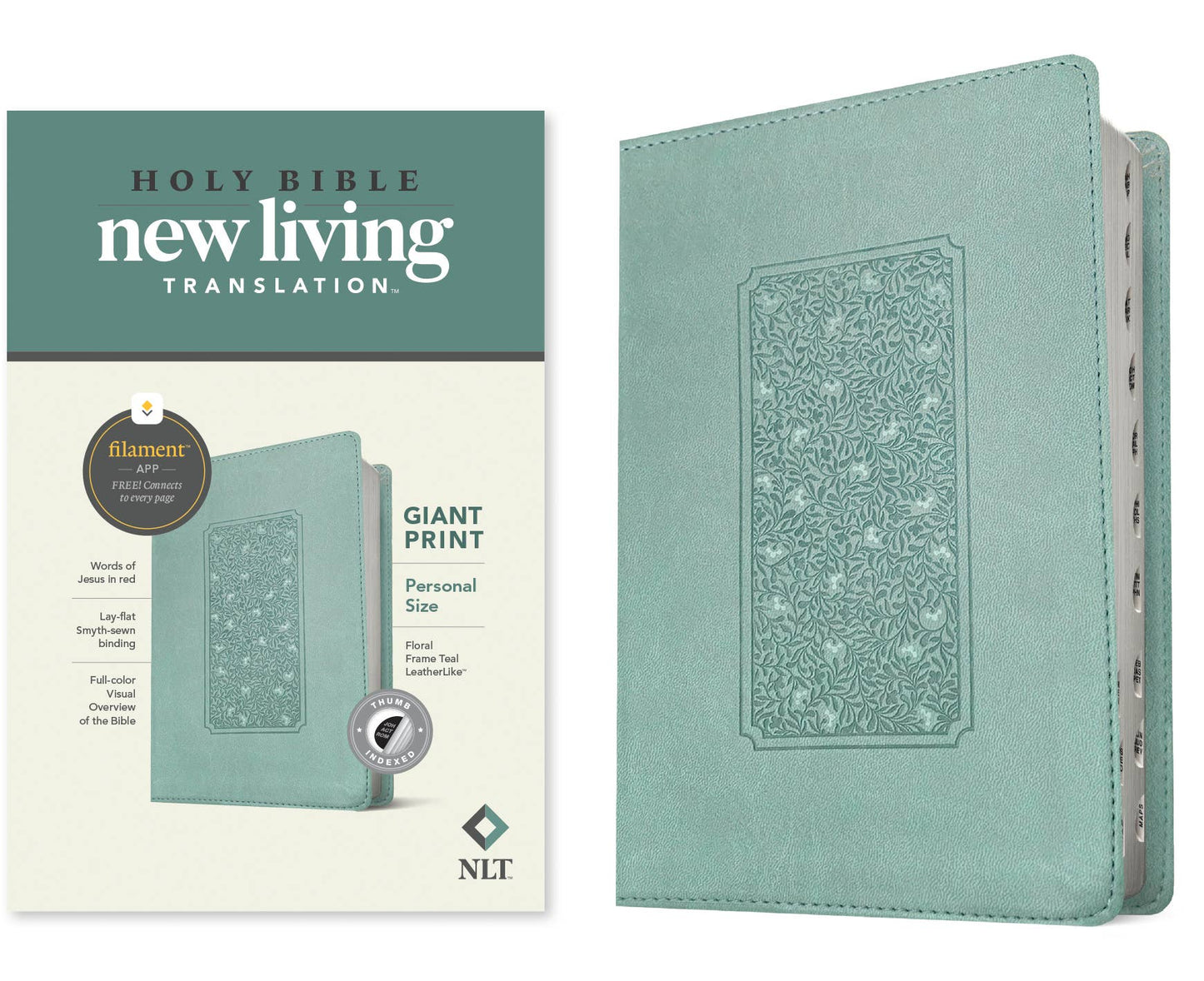 NLT Personal Size Giant Print Bible, Filament Enabled
