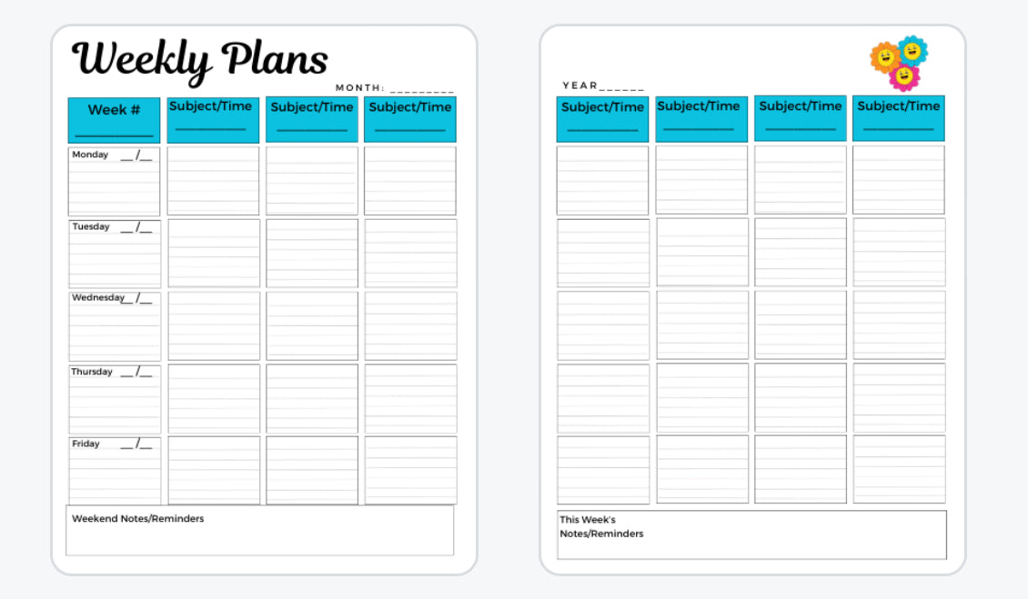 Power~To~Flower Teacher Planner