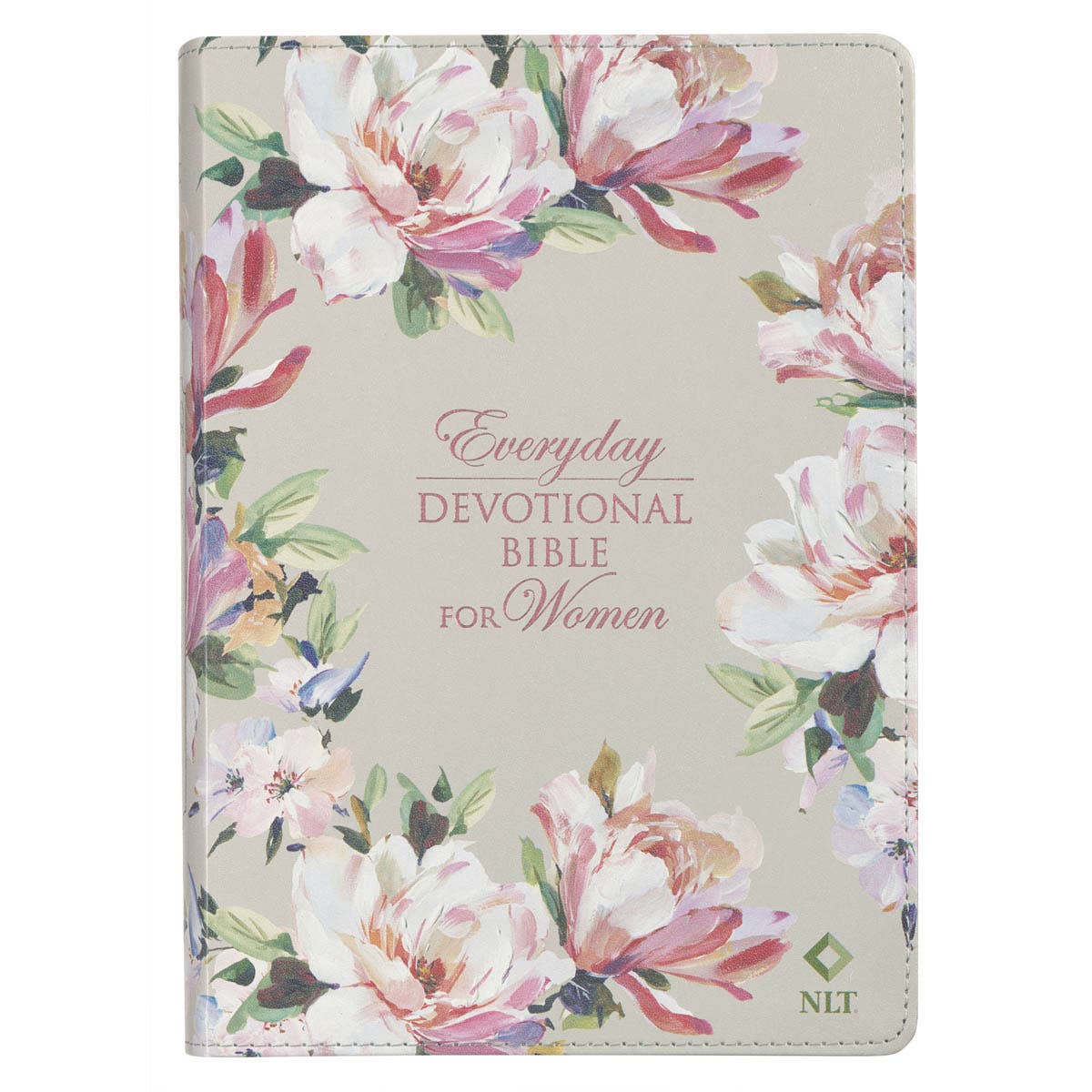 Devotional Bible NLT for Women Faux Leather, Floral