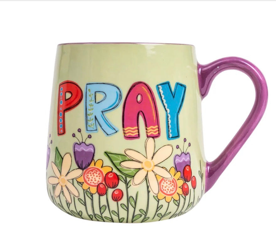 Uplifted & Inspired Stoneware Mug: Pray