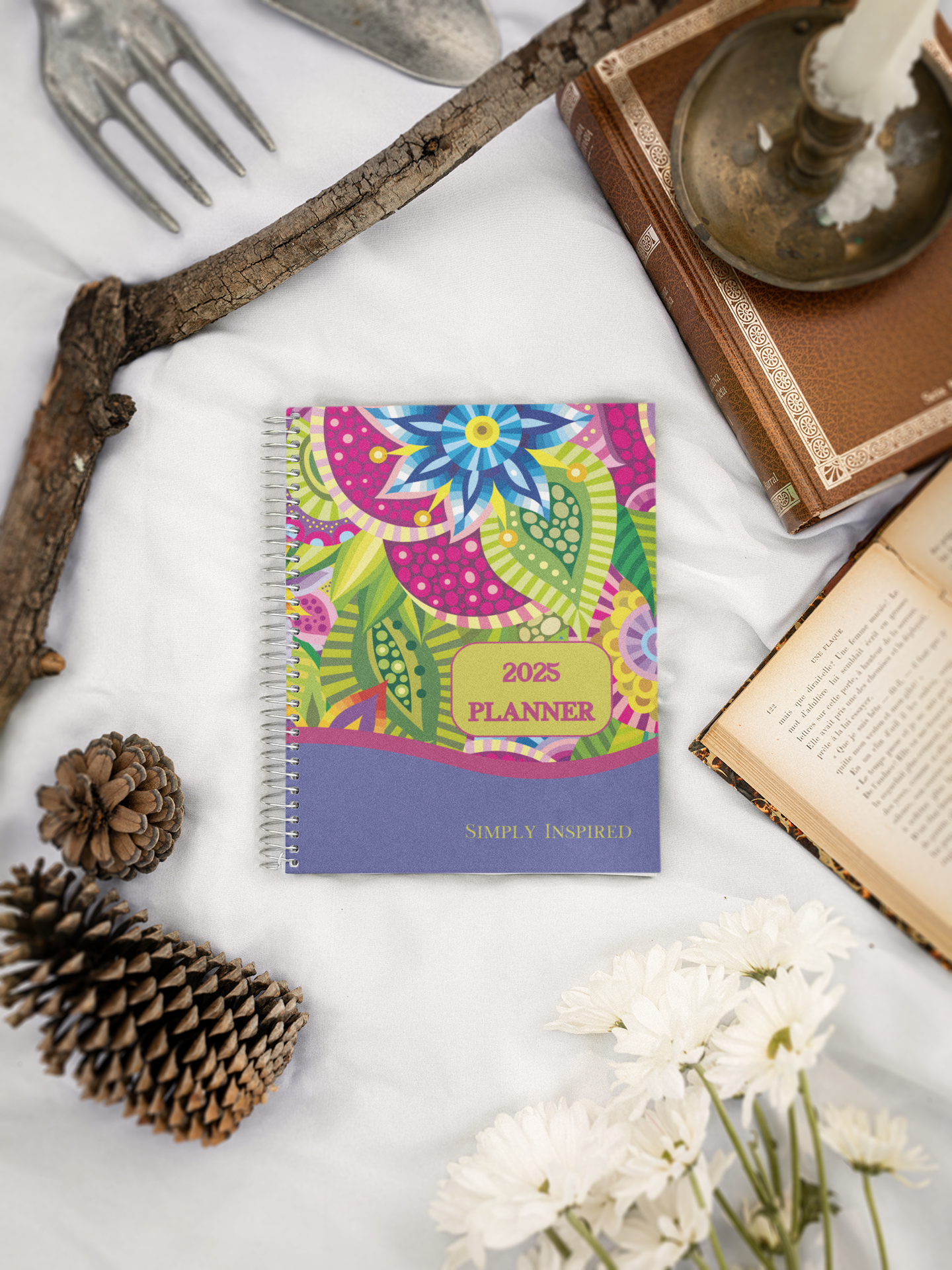 2025 Personalizable Yearly Planner, 2 Page Spread Monthly Calendar, Weekly Planner Gift for Mom Monthly Agenda for Students