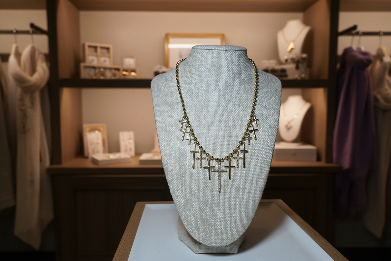 Timeless Cross Pendant Gold Necklace