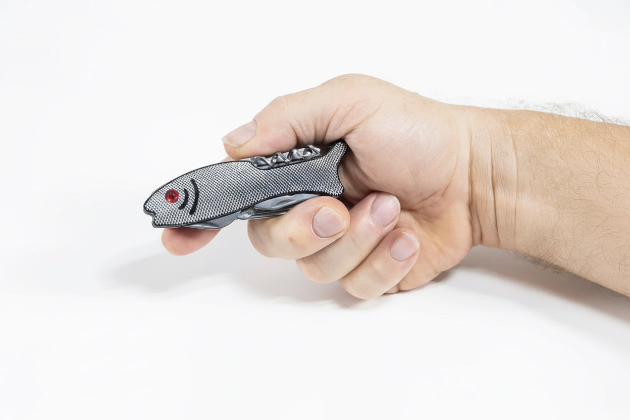 Man of God: Fisherman’s Friend Multi-Tool: Stainless Steel: Pocket Size: Orange