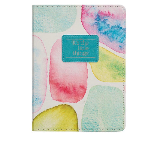 It's The Little Things Faux Leather Journal