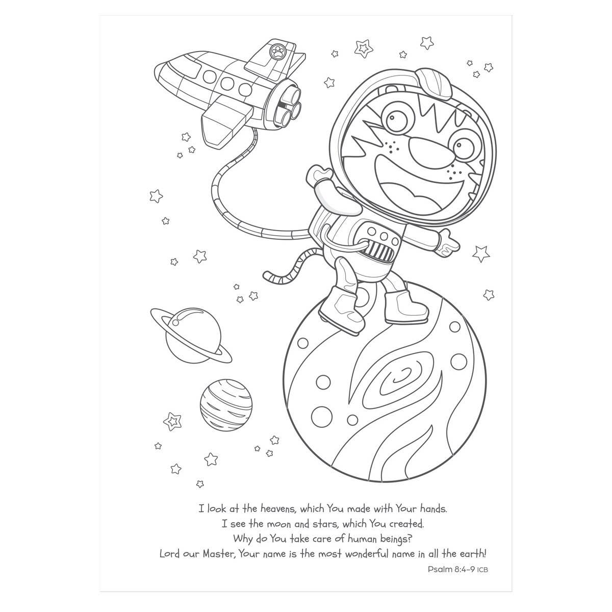 Coloring Book for Kids God is with Me wherever I Go