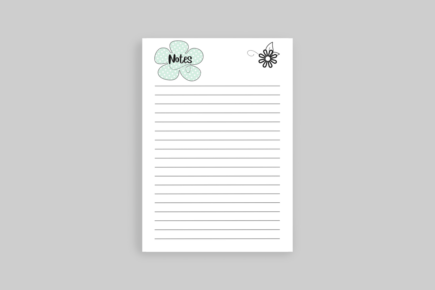 Mint Green Friendship Polka Dot Notebook