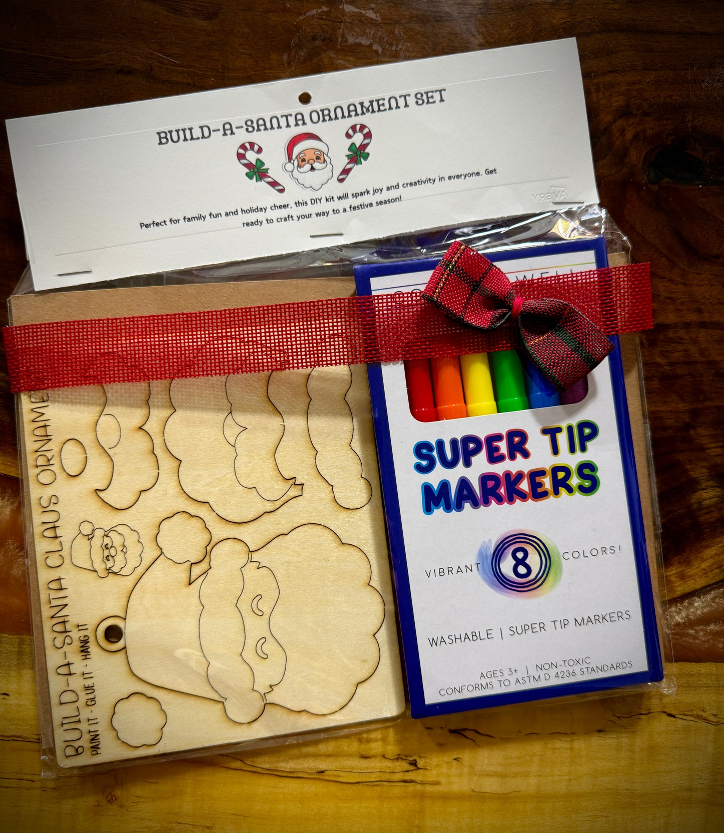 Wood Build -an-Ornament Set