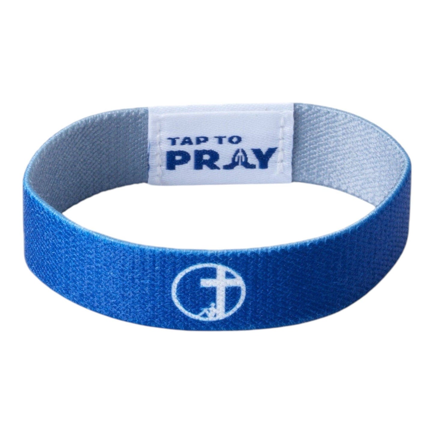 Tap To Pray® Wristband – Navy & Grey