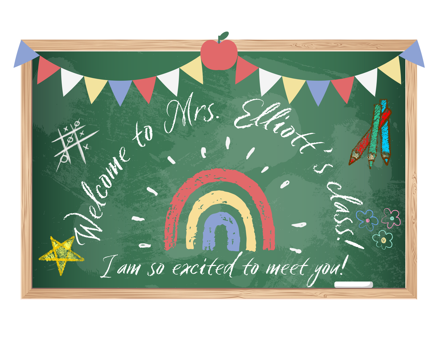 Welcome To My Class Personalizable PostCard