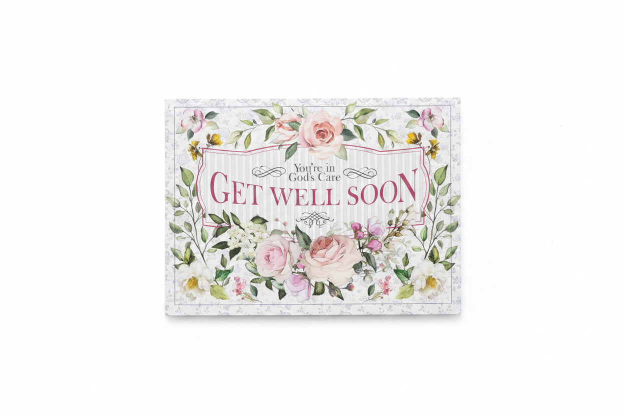 Single Card with envelope: Get Well Soon