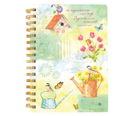 Garden Blooms (Psalm 96:1) Spiral Journal