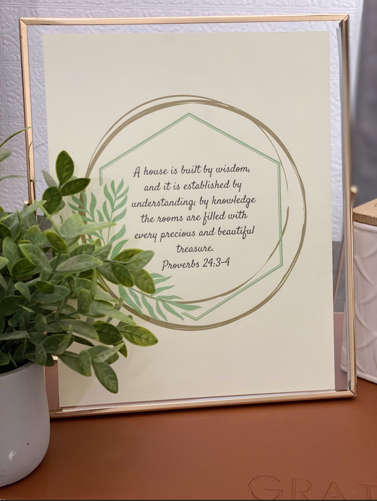Cherished Home 8 x 10 Wall/Table Art