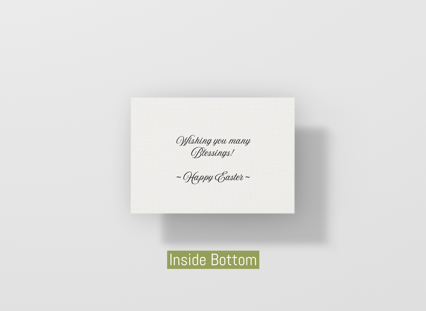 Easter Greeting Cards Customizable Christian Printed Set of 5 Elegant Easter Notes Personalizable Greeting  Card with Message Inside