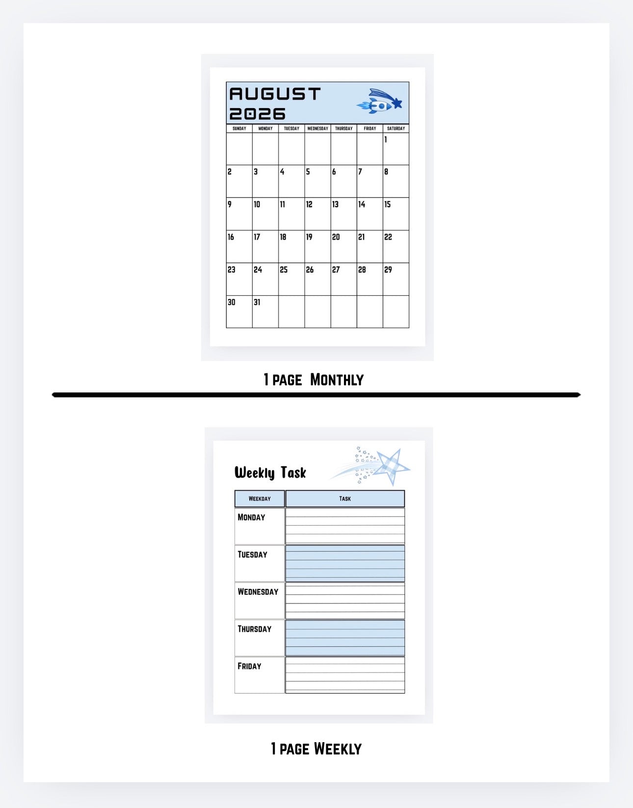 Personalized Out of this World Planner for Teachers
