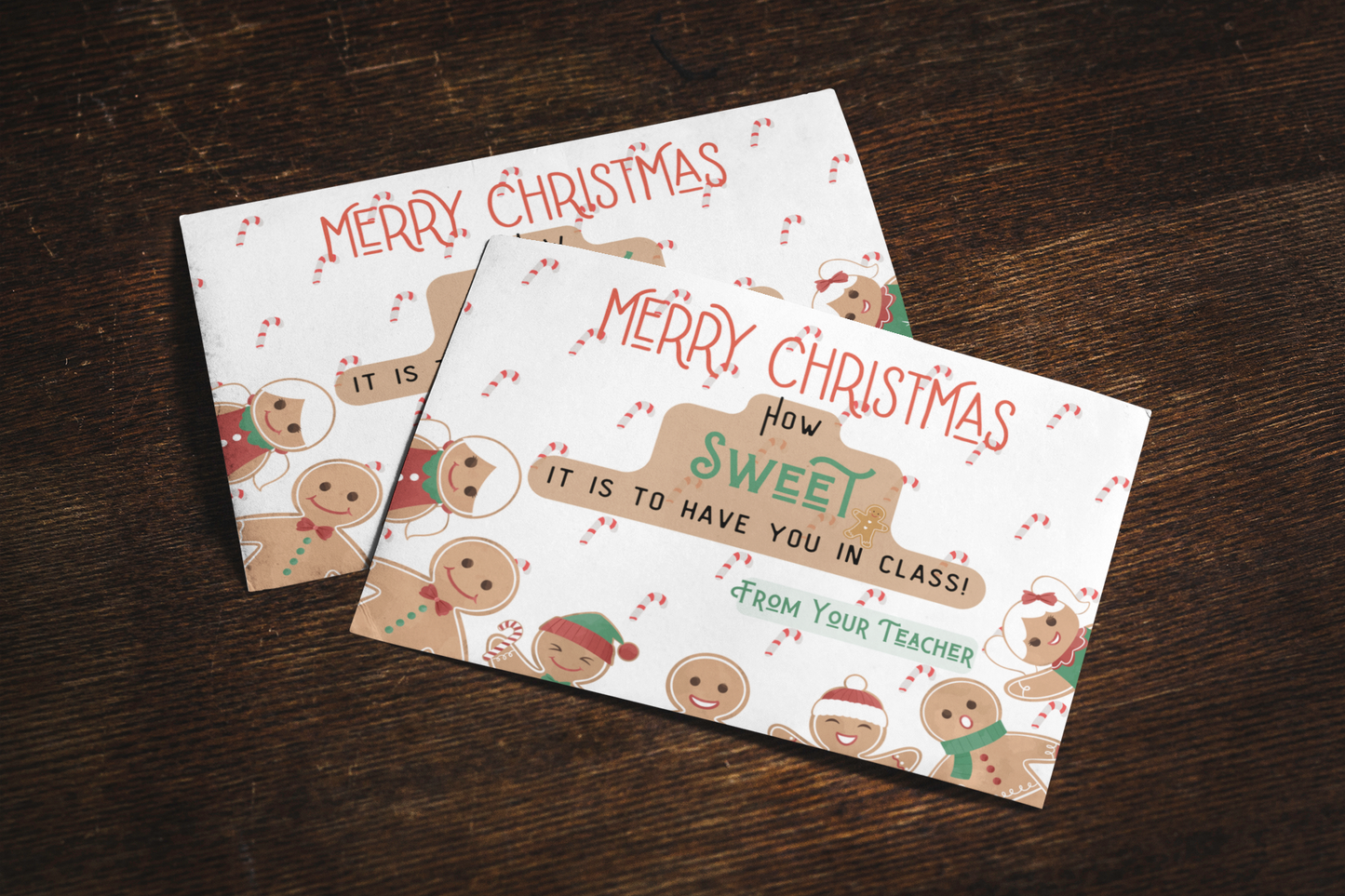 Personalized Christmas Cards From Teacher