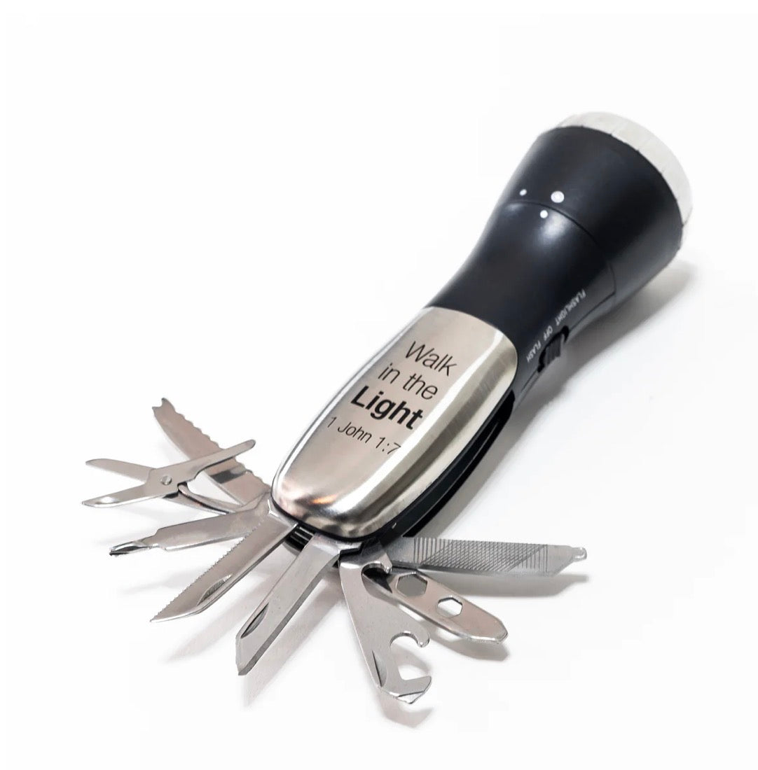 Man of God: 10 Function Flashlight Survival Tool